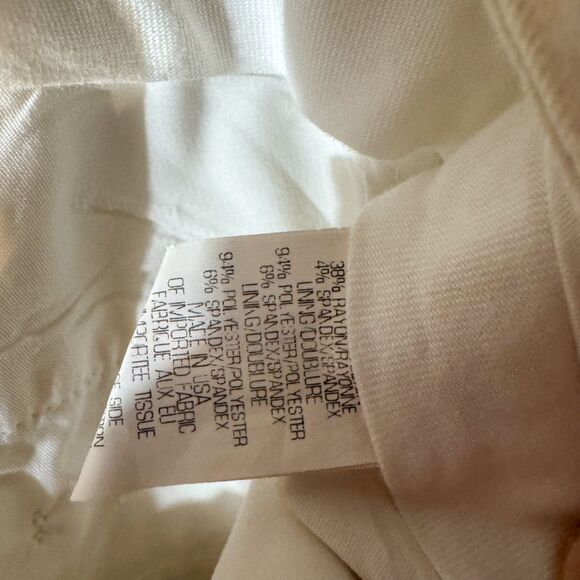 Theory White Trousers with Bi-Stretch Fabric - Picture 5 of 12